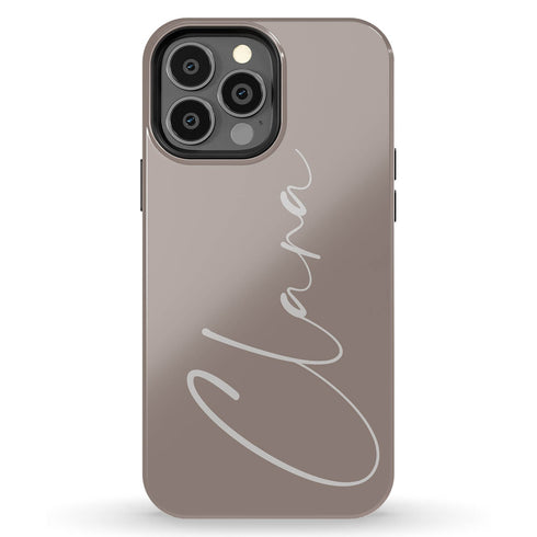 Custom Signature Name Earth Tones iPhone Case - Light